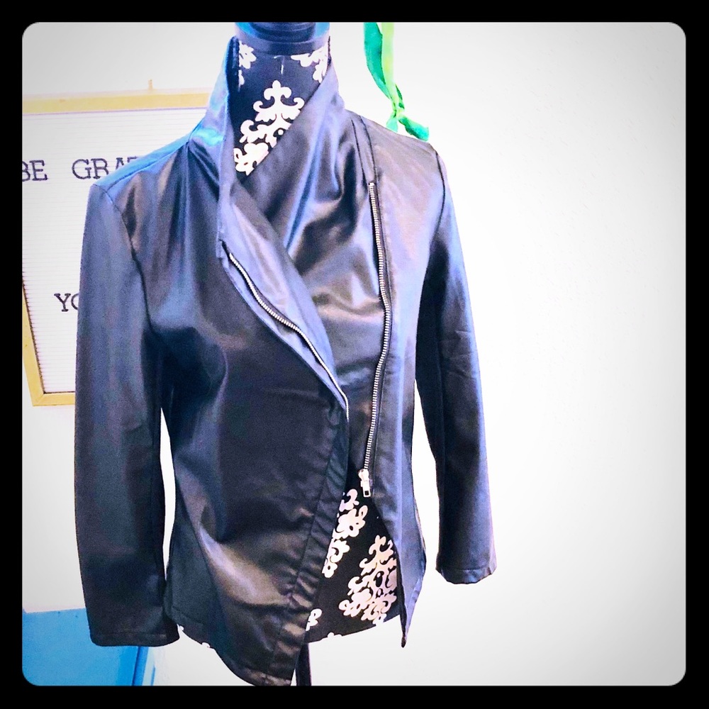 Faux Leather Jacket! Very Versatile!